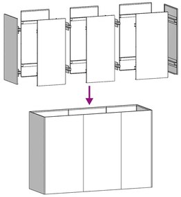 vidaXL Ζαρντινιέρα Μαύρη 120x40x80 εκ. από Χάλυβα Ψυχρής Έλασης