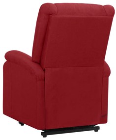 vidaXL Πολυθρόνα Ανακλ. Μπορντό Υφασμάτινη
