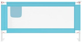 vidaXL Μπάρα Κρεβατιού Προστατευτική Μπλε 190 x 25 εκ. Υφασμάτινη