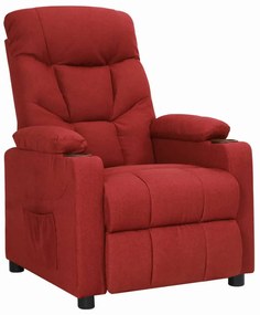 vidaXL Πολυθρόνα Ανακλινόμενη Μπορντό Υφασμάτινη