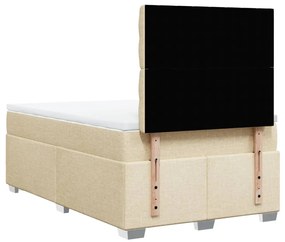 ΚΡΕΒΑΤΙ BOXSPRING ΜΕ ΣΤΡΩΜΑ ΚΡΕΜ 120X200 ΕΚ. ΥΦΑΣΜΑΤΙΝΟ 3292767