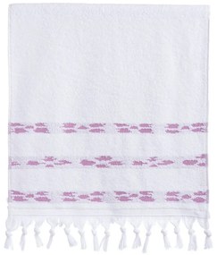 Πετσέτα Garnet White-Mauve Nef-Nef Face 50x90cm 100% Cotton