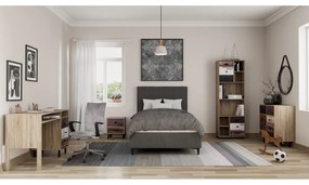 NUMBER ΚΟΜΟΔΙΝΟ 2ΣΥΡΤΑΡΙΑ SONOMA ΛΕΥΚΟ ΓΚΡΙ 40x30xH48cm - 09-1472 - 09-1472