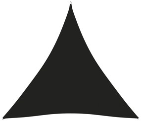 vidaXL Πανί Σκίασης Τρίγωνο Μαύρο 4 x 4 x 4 μ. από Ύφασμα Oxford