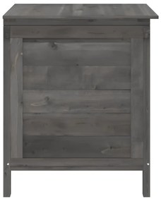 vidaXL Μπαούλο Αποθ. Κήπου Ανθρακί 50x49x56,5 εκ Μασίφ Ξύλο Ελάτης