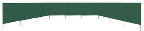 vidaXL Προστατευτικό Αέρα με 9 Πάνελ Πράσινο 1200 x 80 εκ. Υφασμάτινο