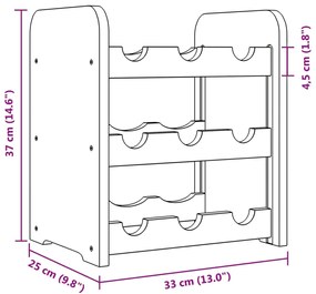 ΡΑΦΙΕΡΑ ΚΡΑΣΙΩΝ 33 X 25 X 37 ΕΚ. ΑΠΟ ΜΑΣΙΦ ΞΥΛΟ ΠΕΥΚΟΥ 4007553