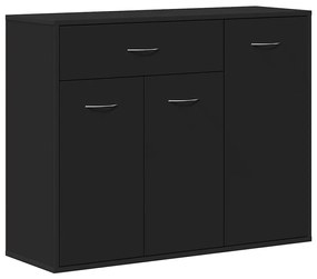 vidaXL Μπουφές Μαύρος 88 x 30 x 70 εκ. από Επεξ. Ξύλο