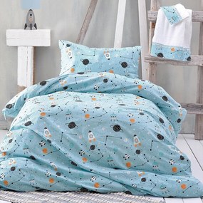 Σεντόνια Παιδικά Symbol Astroworld Σετ 3τμχ Blue Ρυθμός Single 100% Cotton