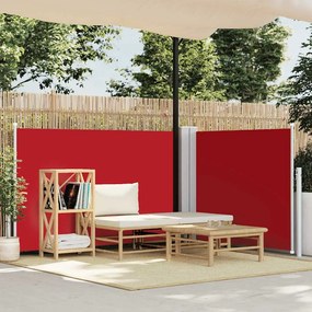 vidaXL Σκίαστρο Πλαϊνό Συρόμενο Κόκκινο 100 x 600 εκ.