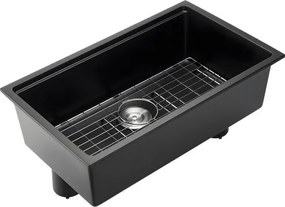 VEVOR 76 cm Granite Kitchen Sink Undermount Single Bowl Drop-In Basin for RV Bar