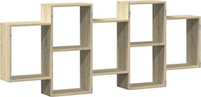 vidaXL Ραφιέρα Τοίχου Sonoma Δρυς 159x18x65 εκ. από Επεξεργ. Ξύλο