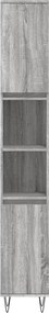 vidaXL Ντουλάπι Μπάνιου Γκρι Sonoma 30x30x190 εκ. Επεξεργασμένο Ξύλο