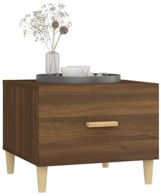 vidaXL Τραπεζάκια Σαλονιού 2 τεμ Brown Oak 50x50x40 εκ Επεξ. Ξύλο