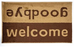 Πατάκι Εισόδου Fashion Welcome 40X67cm Brown-Beige Sdim 40X67