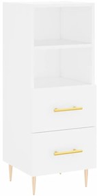 vidaXL Ντουλάπι Λευκό 34,5 x 34 x 180 εκ. από Επεξεργασμένο Ξύλο