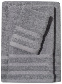 Πετσέτα 1233 Happy Grey Das Home Προσώπου 50x90cm 100% Βαμβάκι