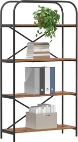 vidaXL Ράφι Βιβλίων 4 επιπέδων 80 x 30 x 146 εκ Επεξεργασμένο ξύλο
