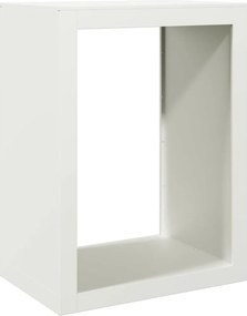 vidaXL Ράφι Καυσόξυλων Λευκό 60x40x80 εκ. Ατσάλινο