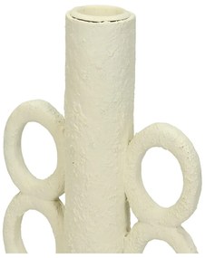 Κηροπήγιο ArteLibre Λευκό Polyresin 11x11x16cm