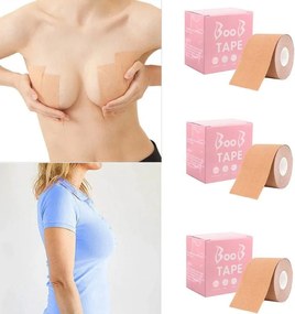 Αυτοκόλλητο στήθους μπεζ 5m - Boob tape