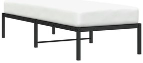 vidaXL Πλαίσιο Κρεβατιού Μαύρο 80x200 εκ. Μεταλλικό