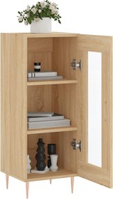 vidaXL Ντουλάπι Sonoma Δρυς 34,5x34x90 εκ. από Επεξεργασμένο Ξύλο