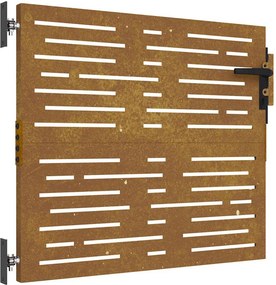 vidaXL Πύλη Κήπου 85 x 100 cm Ατσάλι με Επικάλυψη Πούδρας Κλειδώσιμο