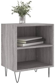 vidaXL Κομοδίνα 2 τεμ. Sonoma Γκρι 40x30x50 εκ. από Επεξεργασμένο Ξύλο