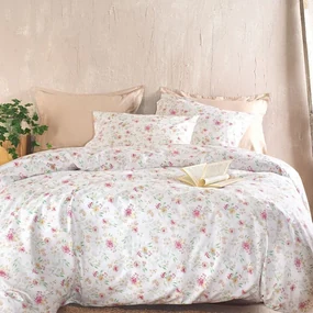 Σεντόνια Sorin (Σετ 4τμχ) Pink Ρυθμός King Size 270x290cm 100% Βαμβάκι