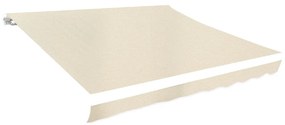 vidaXL Τεντόπανο Κρεμ 3,5 x 2,5 μ. από Καραβόπανο