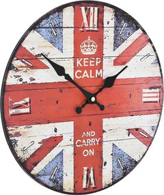 vidaXL Ρολόι Τοίχου Vintage Ηνωμένο Βασίλειο 30 εκ.