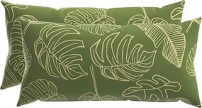 vidaXL Κάλυμμα Μαξιλαριού 2 pcs HEERLEN Σχέδιο Φύλλου 40 x 80 cm