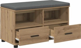 vidaXL Παγκάκι Χαλωρίου Τεχνίτικη Δρυς 80 x 38 x 46 εκ