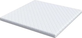 vidaXL Στρώμα Λευκό 180 x 200 cm Ζακάρ ύφασμα