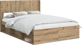 vidaXL Καλάθι με αποθήκη και κεφαλάρι Artisan Δρυς 150 x 200 cm