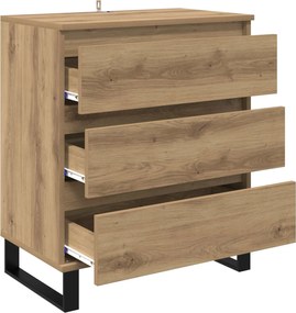 vidaXL Πλαϊνό γραφείο Artisan Oak 60 x 35 x 70 cm Επεξεργασμένο ξύλο