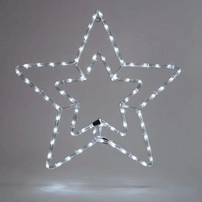Φωτοσωλήνας Αστέρι Διπλό Led 600-20210 55x56cm 8000-12000K IP44 Clear