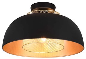 Φωτιστικό Οροφής RL Lighting Punch R60811032 Μαύρο Ματ - Χρυσό