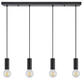 Κρεμαστό Φωτιστικό Οροφής Μέταλλο ADEPT TUBE H300 Φ85 Homelighting-77-8482-Μαύρο 77-8482