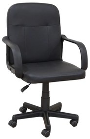 A9942 ΜΑΥΡΟ PVC ΠΟΛΥΘΡΟΝΑ ΓΡΑΦΕΙΟΥ ZITA PLUS 58Χ56Χ37-83/47-93εκ.