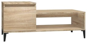 vidaXL Τραπεζάκι Σαλονιού Sonoma Δρυς 100x50x45 εκ. Επεξεργασμένο Ξύλο