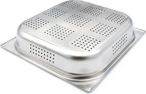 Gastronorm Container - 2/3 GN - 6,5cm Deep - Stainless Steel - Perforated