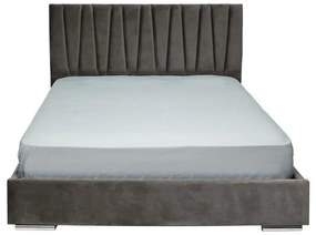 Επενδυμένο Κρεβάτι Palermo Fylliana Taupe Διπλό 160x200 εκ 175x214x115 εκ.
