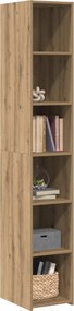 vidaXL Highboard Artisan Δρυς 30 x 41 x 185 εκ. Επεξεργασμένο Ξύλο