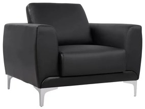 Πολυθρόνα KENZIE C3121.11 με PU Μαύρο 89x81x81 εκ. 89x81x81 εκ.