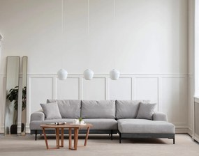 Corner Sofa Eti Black Right - Grey Grey