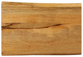 vidaXL Επιφάνεια Τραπεζιού 60x40x3,8 εκ. Live Edge Μασίφ Ξύλο Μάνγκο