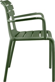 Πολυθρόνα Almea pakoworld στοιβαζόμενη pp λαδί 58x56x82εκ