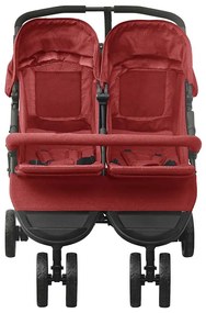 vidaXL Καρότσι Διδύμων Κόκκινο Ατσάλινο